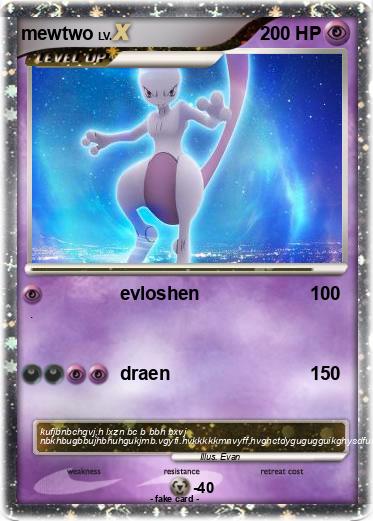 Pokemon mewtwo