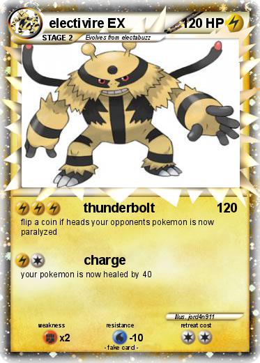 Pokemon electivire EX
