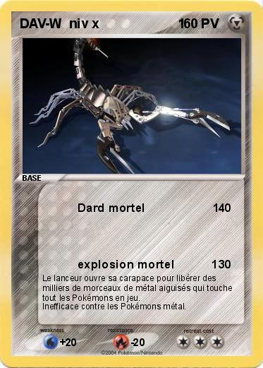 Pokemon DAV-W  niv x                      1