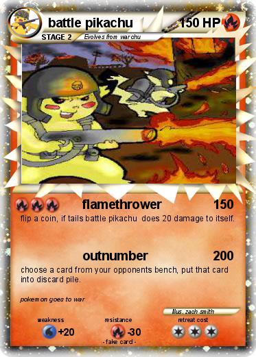 Pokemon battle pikachu