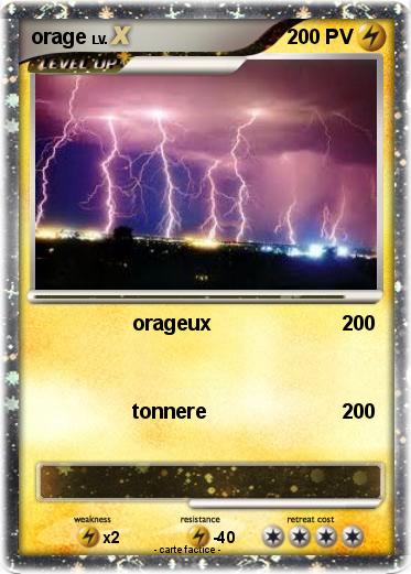 Pokemon orage