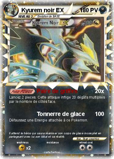 Pokemon Kyurem noir EX
