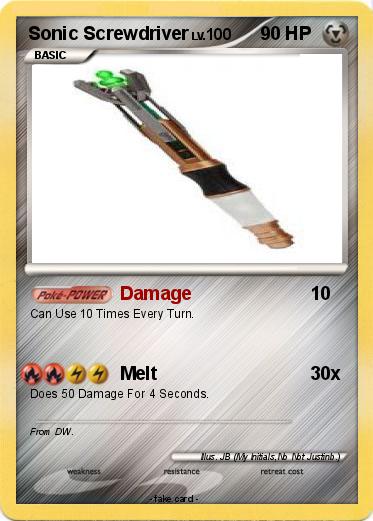 Pokemon Sonic Screwdriver