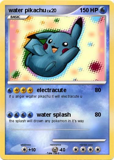 Pokemon water pikachu