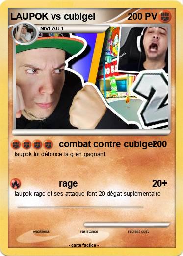 Pokemon LAUPOK vs cubigel