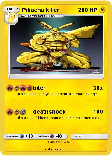 Pokemon Pikachu killer