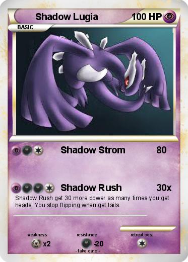 Pokemon Shadow Lugia
