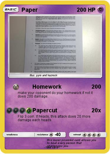 Pokemon Paper