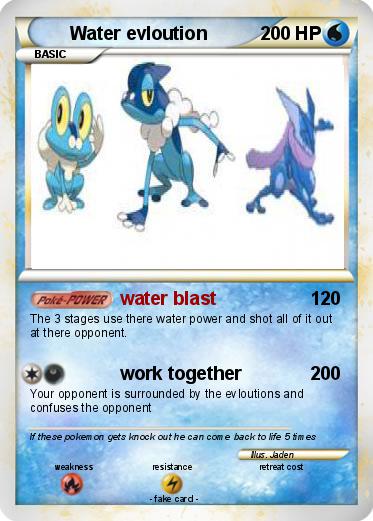 Pokemon Water evloution