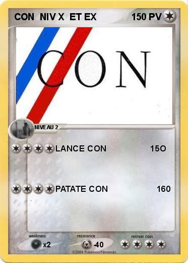 Pokemon CON  NIV X  ET EX