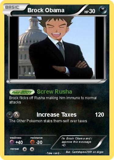Pokemon Brock Obama