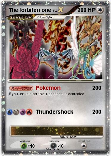 Pokemon The forbiten one