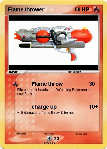 Pokemon Flame thrower