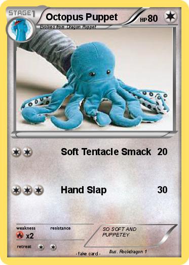 Pokemon Octopus Puppet