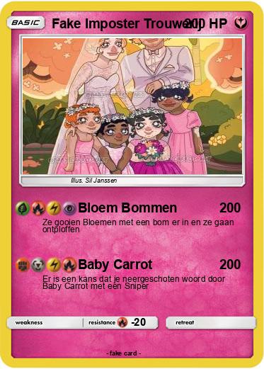 Pokemon Fake Imposter Trouwerij