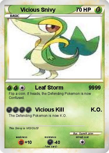 Pokemon Vicious Snivy
