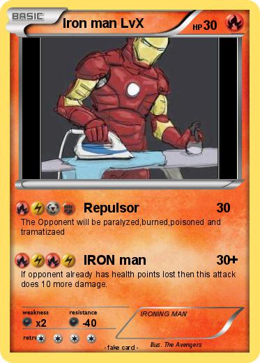 Pokemon Iron man LvX