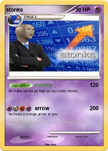 Pokemon stonks