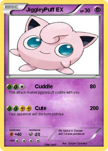Pokemon JiggleyPuff EX