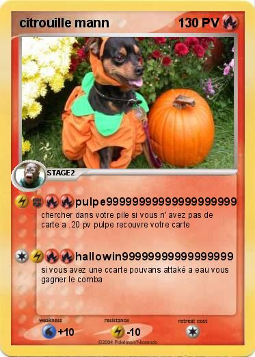 Pokemon citrouille mann