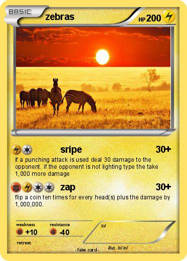 Pokemon zebras