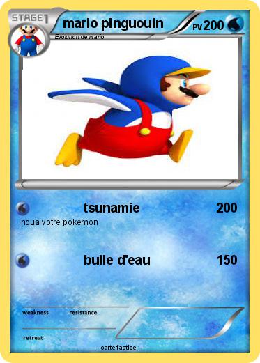 Pokemon mario pinguouin