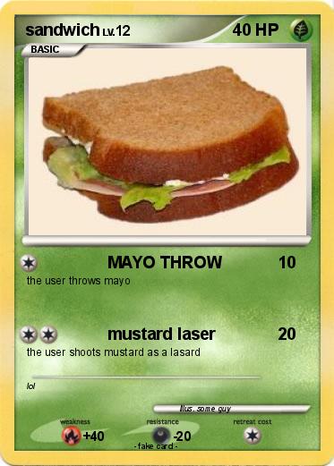 Pokémon sandwich 29 29 - MAYO THROW - My Pokemon Card