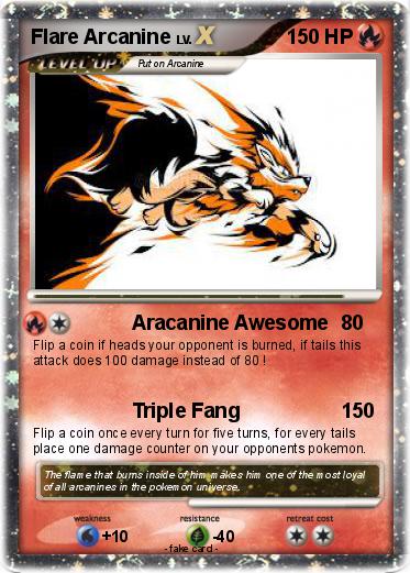 Pokemon Flare Arcanine