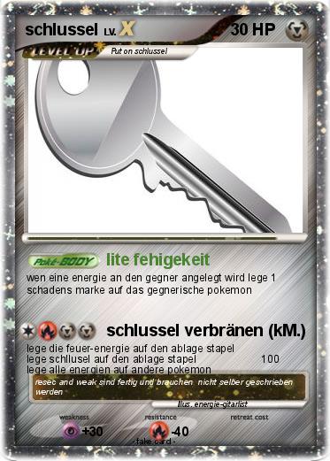 Pokemon schlussel