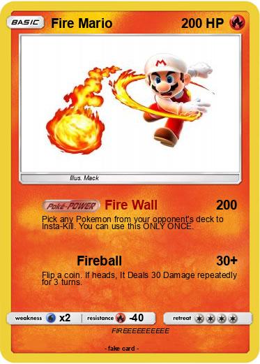 Pokemon Fire Mario