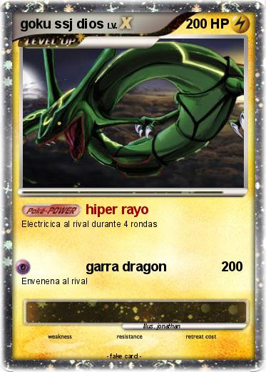 Pokemon goku ssj dios