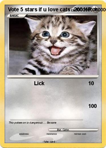 Pokemon Vote 5 stars if u love cats
