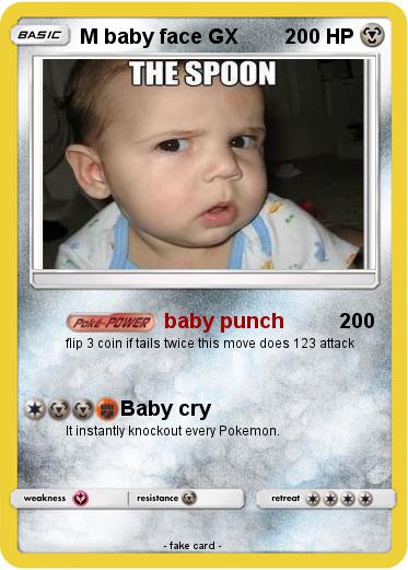 Pokemon M baby face GX