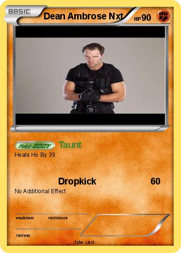 Pokemon Dean Ambrose Nxt