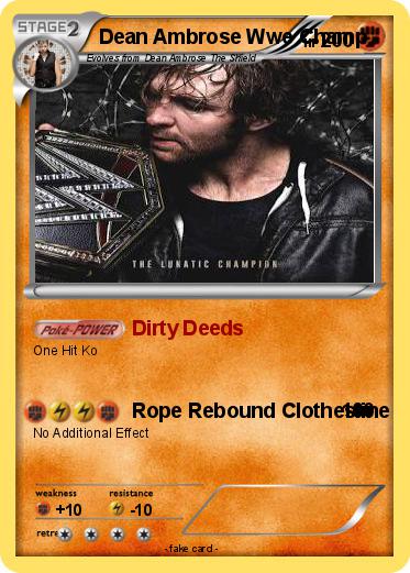 Pokemon Dean Ambrose Wwe Champ