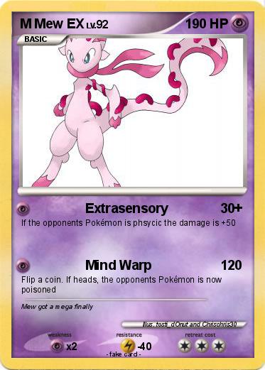 Pokemon M Mew EX