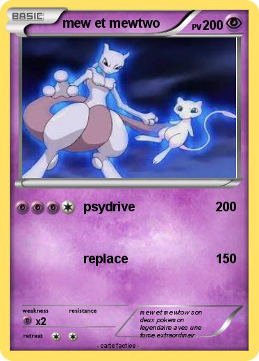 Pokemon mew et mewtwo