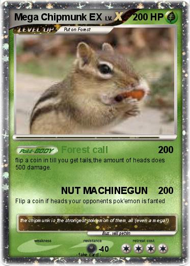 Pokemon Mega Chipmunk EX