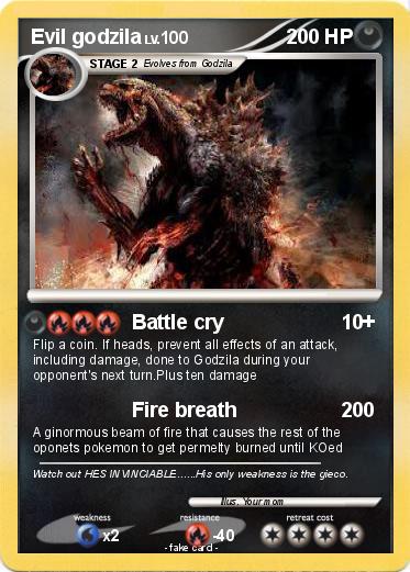 Pokemon Evil godzila