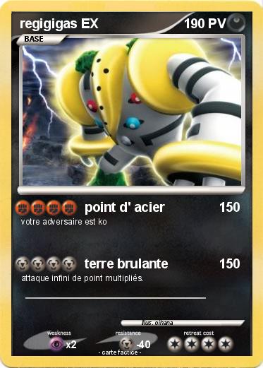 Pokemon regigigas EX