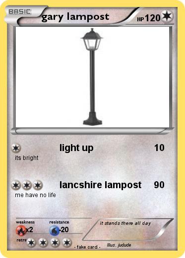 Pokemon gary lampost