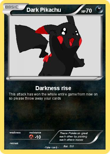 Pokemon Dark Pikachu