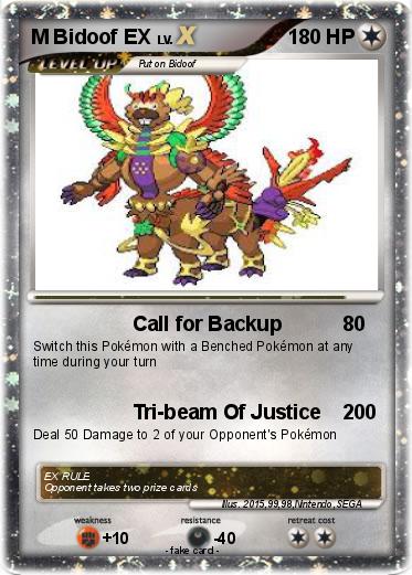 Pokemon M Bidoof EX