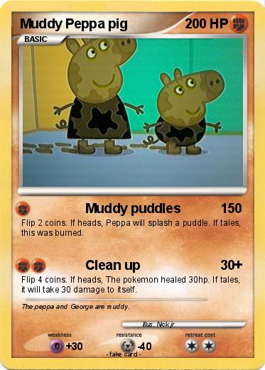 Pokemon Muddy Peppa pig