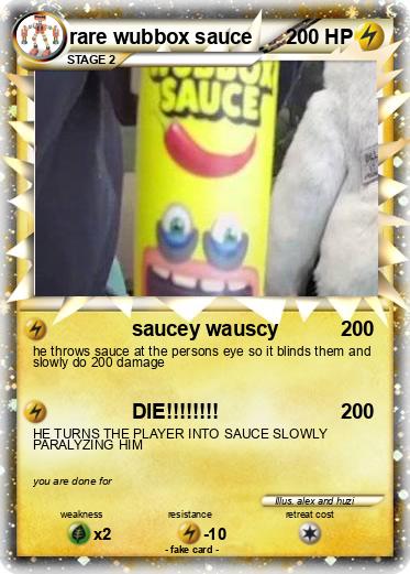 Pokemon rare wubbox sauce