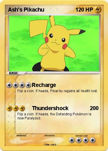 Pokemon Ash's Pikachu
