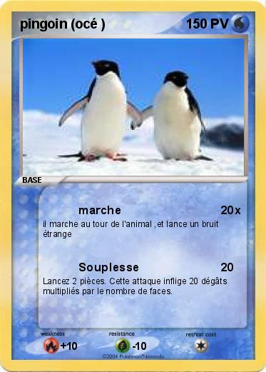 Pokemon pingoin (océ )