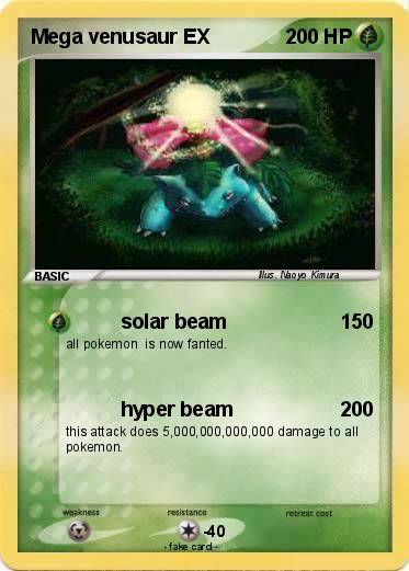 Pokemon Mega venusaur EX