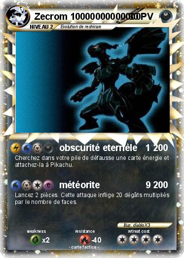 Pokemon Zecrom 10000000000000