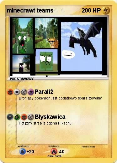 Pokemon minecrawt teams